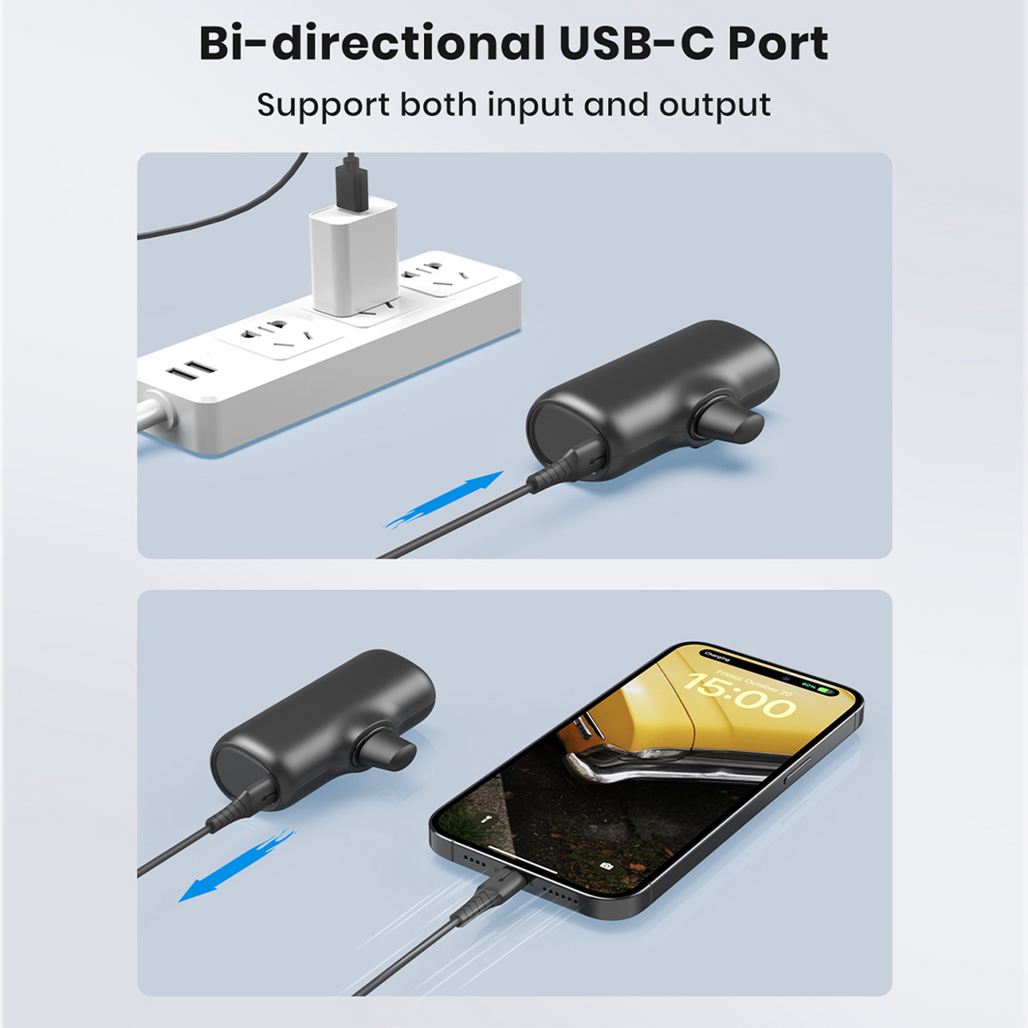 CONXWAN Small Portable Power Bank - 5000mAh