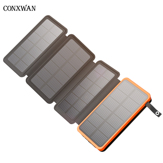 CONXWAN Solar Power Bank 25000mAh