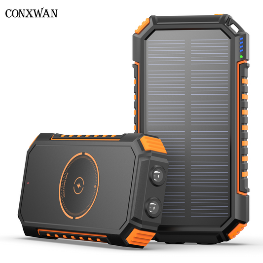 CONXWAN Wireless Solar Power Bank 26800mAh